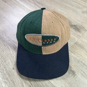 VTG American Needle Tennessee Volunteers Strapback Hat Leather Wool Cap USA
